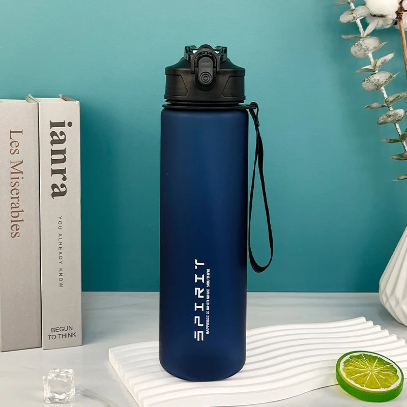 750ml Water Bottle with Straw Time Marker Large Capacity Motivational Plastic Water Jug for Gym Travel Outdoor Sports Reusable Everyday Essentials