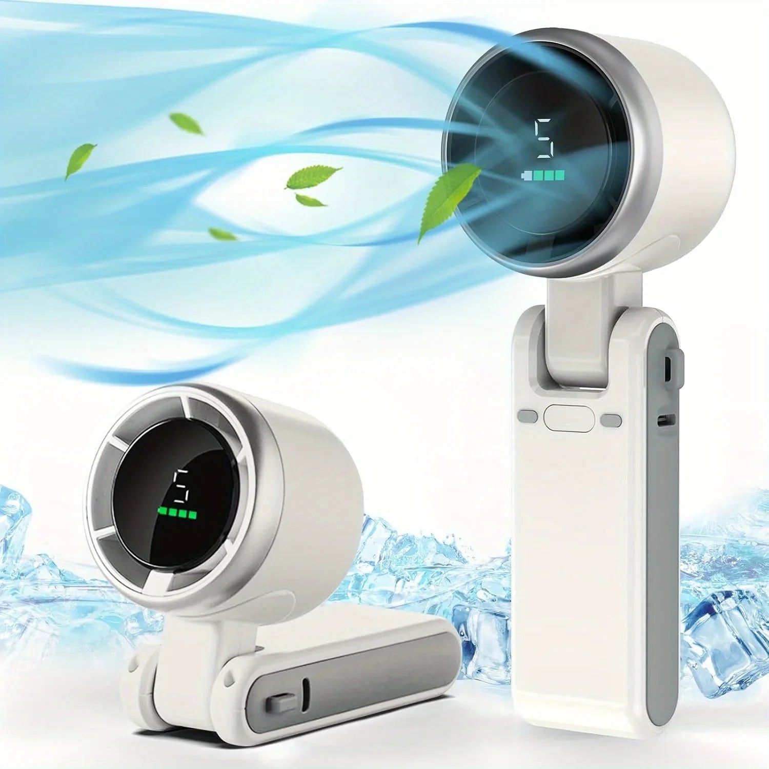 3-in-1 Fan, 5-speed, 3600mAh Rechargeable Lithium Battery, USB Charging, Travel Mini Fan Everyday Essentials