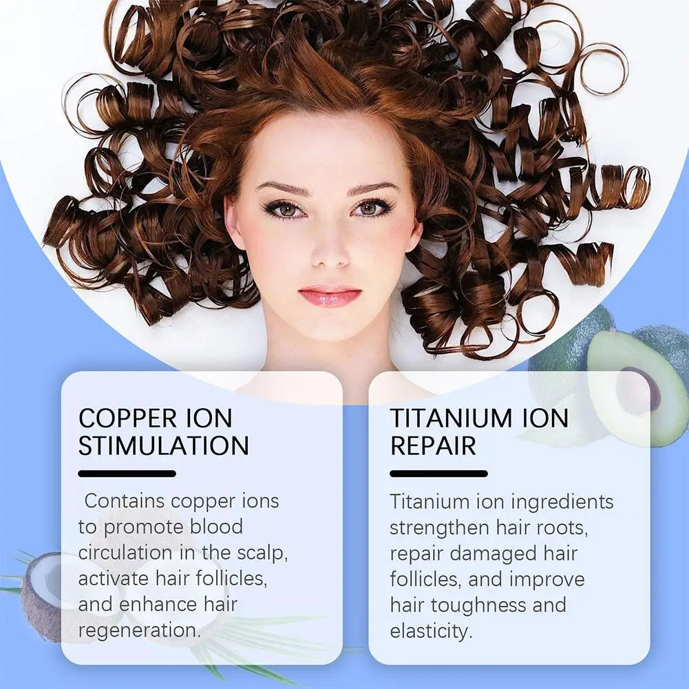 Copper Peptide Hair Density Serum Deep Nourishment And Moist For Damage Hair Treatment,anti-hair Loss Natural Hair Growth Liquid EVERYDAY ESSENTIALS