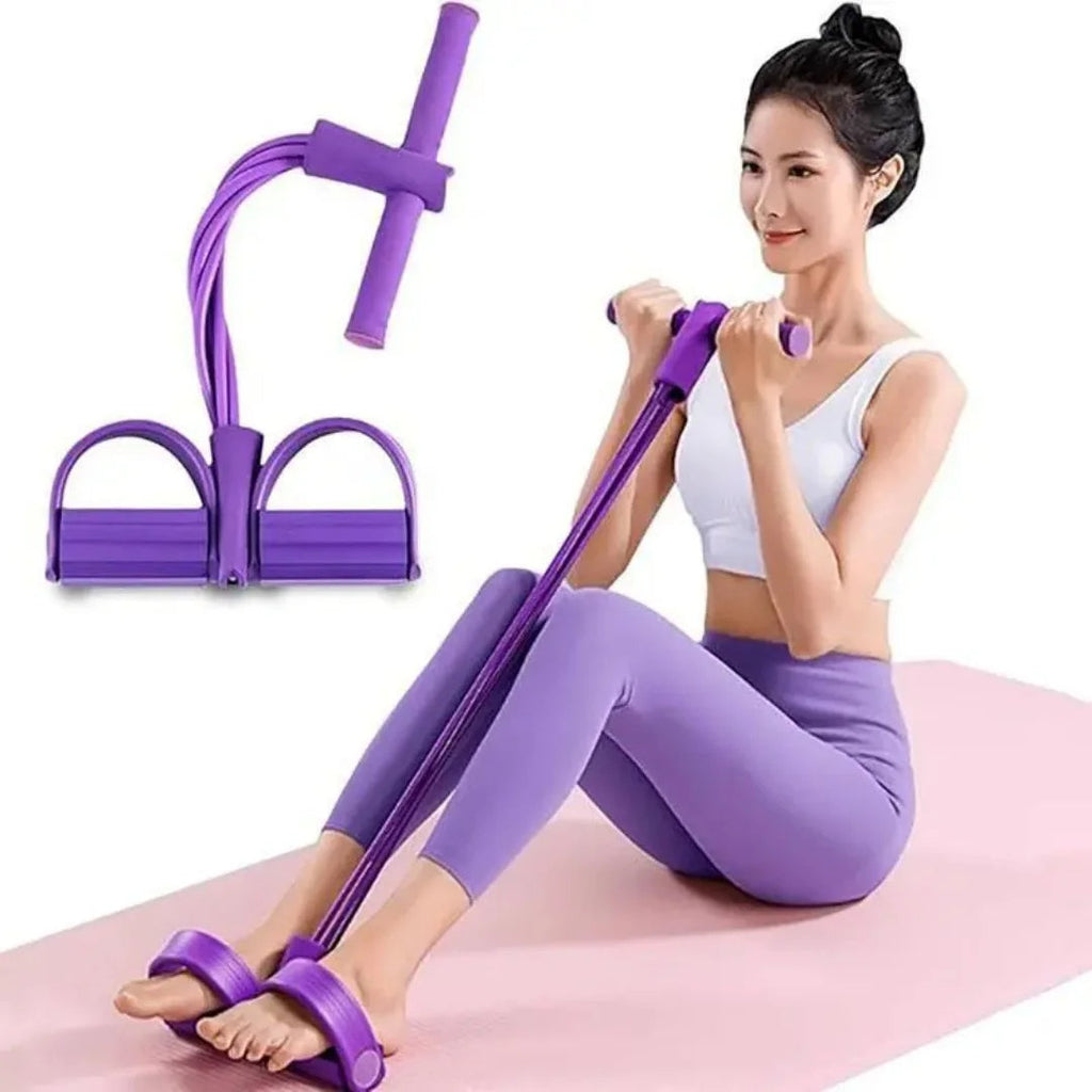 21 Fitness Resistance Bands-6 Tube Pedal Ankle Puller,Upgraded Multifunction Tension Rope, Home Gym Equipment for Full Body Strength for Abdomen/Waist/Arm/Leg Training and Stretching Everyday Essentials