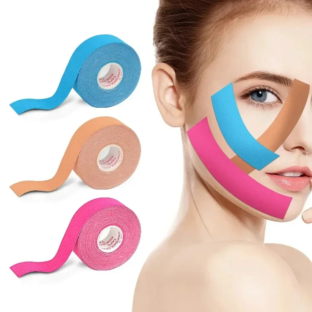 Kinesiology Tape for Face V Line Neck Eyes Lifting Tape Wrinkle Remover Sticker Facial Skin Care Tool Bandagem Elastica 2.5CM*5M EVERYDAY ESSENTIALS