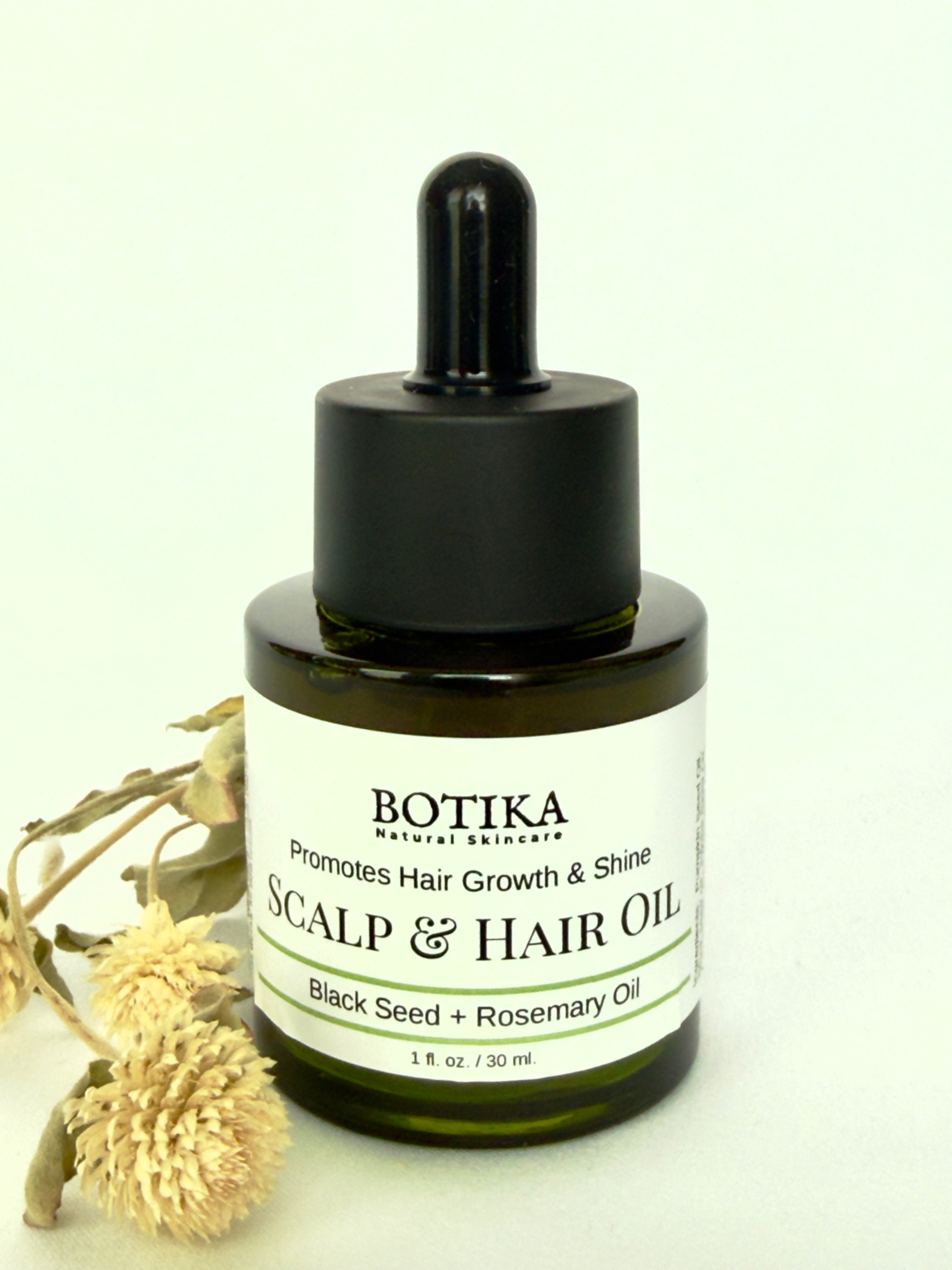 Scalp & Hair Growth Oil with Black Seed & Ashwagandha Botika Skincare