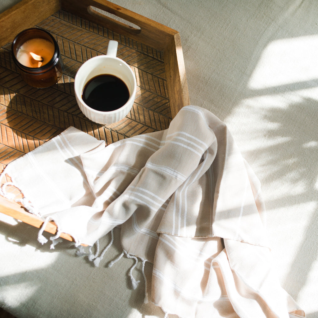 Classic Turkish Hand Towel DC-SLATE + SALT
