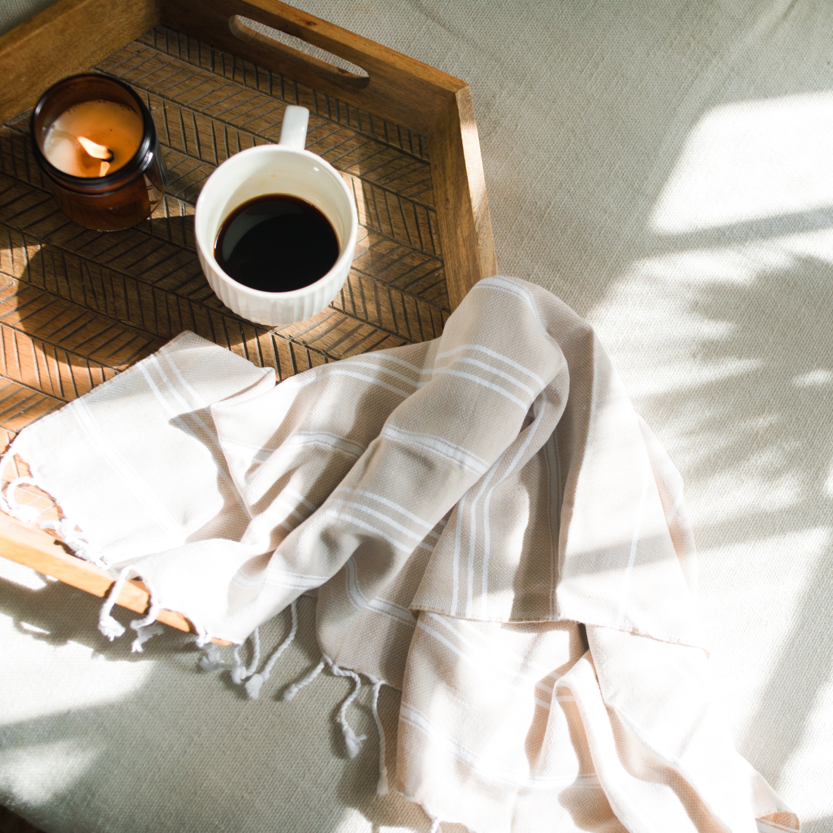 Classic Turkish Hand Towel DC-SLATE + SALT